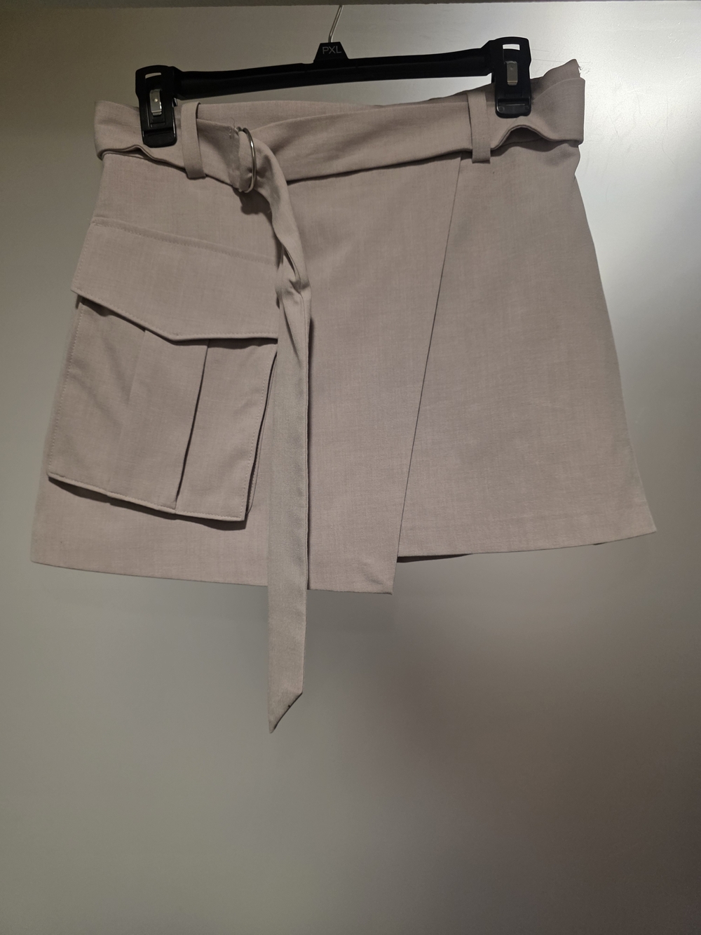 Abercrombie & Fitch Taupe Paperbag Utility Skort with Belt